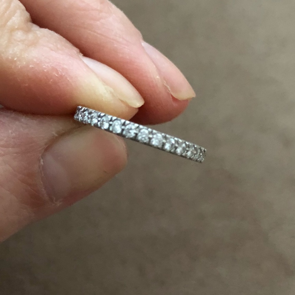Platinum Tiffany novo diamond eternity band